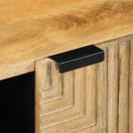 VidaXL TV skrinka Hnedá 105x33x46 cm Masívne drevo Mango – Obrázok 8