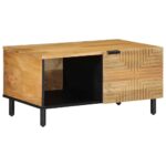 vidaXL Konferenčný stolík Hnedý 80x50x40 cm Masívne drevo Mango
