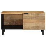 vidaXL Konferenčný stolík Hnedý 80x50x40 cm Masívne drevo Mango – Obrázok 2