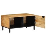 vidaXL Konferenčný stolík Hnedý 80x50x40 cm Masívne drevo Mango – Obrázok 3