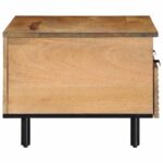 VidaXL Konferenčný stolík Hnedý 80x54x40 cm Masívne drevo Mango – Obrázok 4
