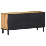 VidaXL TV skrinka Hnedá 100x33x46 cm Masívne drevo Mango – Obrázok 5
