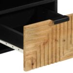 VidaXL TV skrinka Hnedá 100x33x46 cm Masívne drevo Mango – Obrázok 7