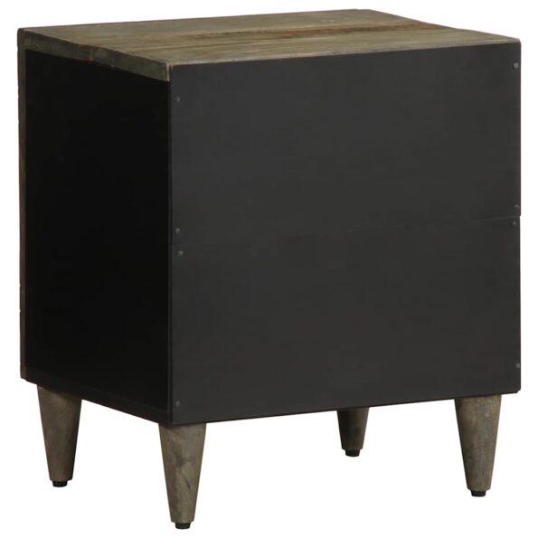 vidaXL Nočné skrinky 2 ks Svetlosivá 40x33x46 cm Masívne drevo Mango – Obrázok 6