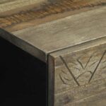 vidaXL Nočné skrinky 2 ks Svetlosivá 40x33x46 cm Masívne drevo Mango – Obrázok 8