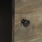 vidaXL Nočné skrinky 2 ks Svetlosivá 40x33x46 cm Masívne drevo Mango – Obrázok 9