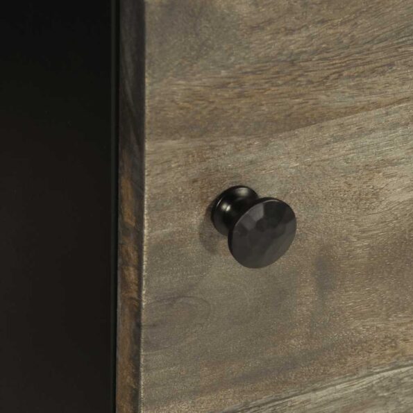 vidaXL Nočné skrinky 2 ks Svetlosivá 40x33x46 cm Masívne drevo Mango – Obrázok 9