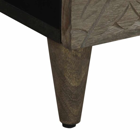 vidaXL Nočné skrinky 2 ks Svetlosivá 40x33x46 cm Masívne drevo Mango – Obrázok 10