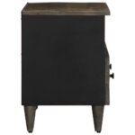 vidaXL TV skrinka Svetlošedá 70x33,5x46 cm Masívne drevo Mango – Obrázok 4