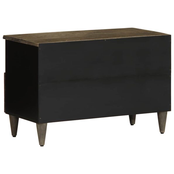 vidaXL TV skrinka Svetlošedá 70x33,5x46 cm Masívne drevo Mango – Obrázok 5