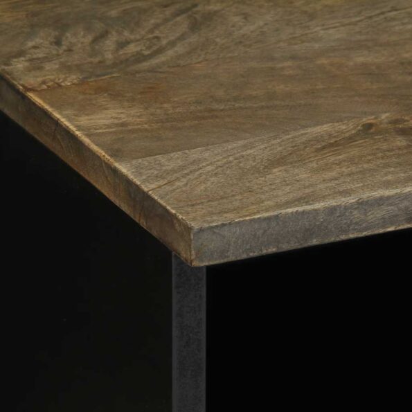 vidaXL TV skrinka Svetlošedá 70x33,5x46 cm Masívne drevo Mango – Obrázok 6