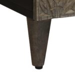 vidaXL TV skrinka Svetlošedá 70x33,5x46 cm Masívne drevo Mango – Obrázok 8