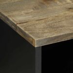 vidaXL TV skrinka Svetlosivá 80x31,5x46 cm Masívne drevo Mango – Obrázok 7