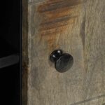 vidaXL TV skrinka Svetlosivá 80x31,5x46 cm Masívne drevo Mango – Obrázok 8