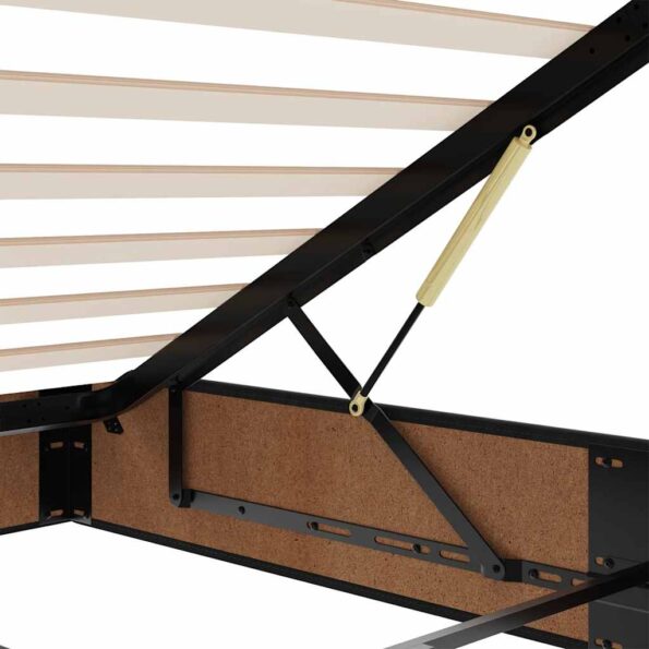 vidaXL Osmanský rám postele bez matraca Čierna 160x200 cm Zamat – Obrázok 12