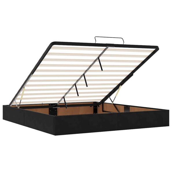 vidaXL Osmanský rám postele bez matraca Čierna 160x200 cm Zamat – Obrázok 8