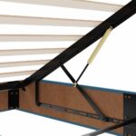 vidaXL Osmanský rám postele bez matraca Tmavomodrá 160x200 cm Zamat – Obrázok 12