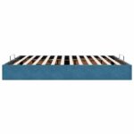 vidaXL Osmanský rám postele bez matraca Tmavomodrá 160x200 cm Zamat – Obrázok 6