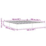 vidaXL Osmanský rám postele bez matraca Tmavomodrá 160x200 cm Zamat – Obrázok 11