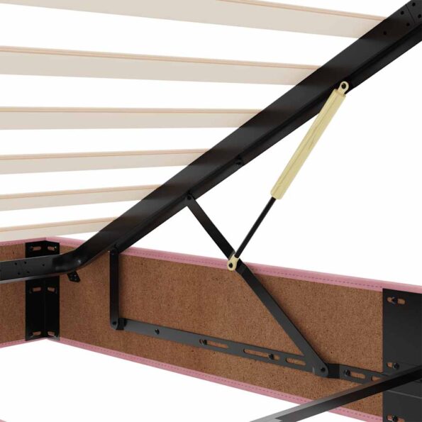 vidaXL Osmanský rám postele Bez matraca Ružová 180x200 cm Zamat – Obrázok 12