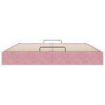 vidaXL Osmanský rám postele Bez matraca Ružová 180x200 cm Zamat – Obrázok 5