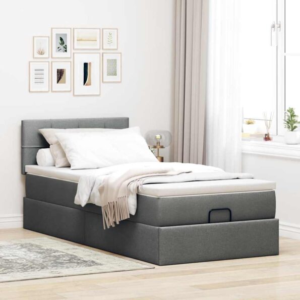 VXL8721158462169_g_en_hd_1.jpg vidaXL Osmanský rám postele s matracom tmavosivá 90x200 cm látka – Obrázok 3