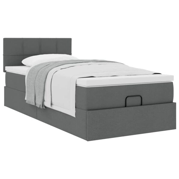 VXL8721158462169_g_en_hd_2.jpg vidaXL Osmanský rám postele s matracom tmavosivá 90x200 cm látka – Obrázok 4