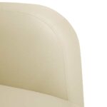 VidaXL Pohovka s opierkami krémová 54 cm umelá koža – Obrázok 6