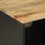 vidaXL konferenčný stolík čierny 80x50x40 cm masívne hrubé drevo mango – Obrázok 7