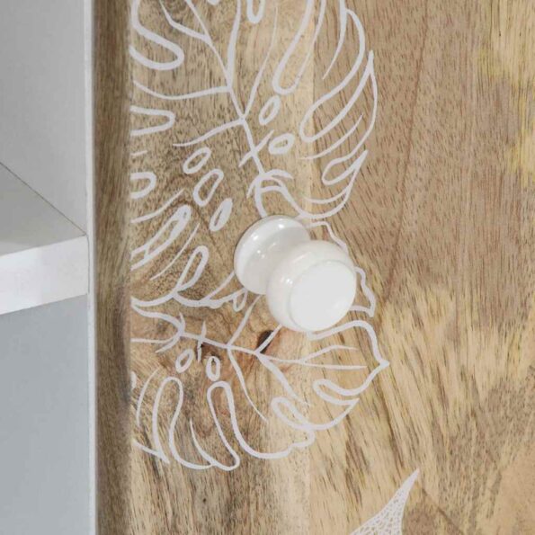 vidaXL TV skrinka 80x31,5x46 cm mangovníkový masív – Obrázok 8