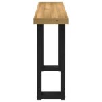 vidaXL Konzolový stolík NOAIN nohy v tvare U, 120x60x40 cm, borovicový – Obrázok 4