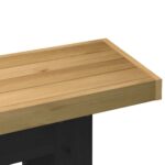 vidaXL Konzolový stolík NOAIN nohy v tvare U, 120x60x40 cm, borovicový – Obrázok 6