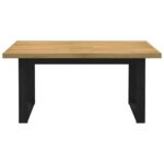 vidaXL Jedálenský stôl NOAIN nohy v tvare U, 160x90x75 cm, borovicový – Obrázok 3