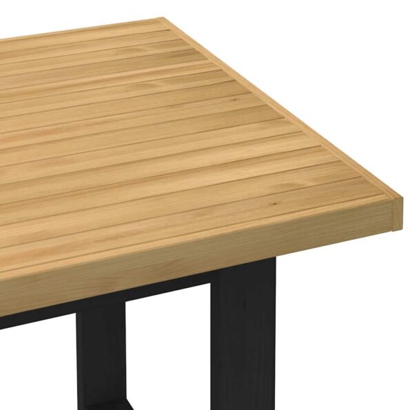 VXL8721158503268_g_en_hd_5.jpg vidaXL Jedálenský stôl NOAIN nohy v tvare U, 160x90x75 cm, borovicový – Obrázok 6
