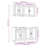 VidaXL 4-dielna súprava kuchynských skriniek biela kompozitné drevo – Obrázok 9