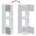 VidaXL Skrinky na pec 2 ks Kalmar, betónovo sivá,drevotrieska – Obrázok 8