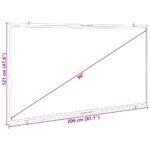 VidaXL premietacie plátno závesné na stenu 90 palcov 16:9 – Obrázok 7