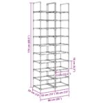 VidaXL Stojany na topánky 2 ks 10-vrstvové 33x33x174 cm netkaná látka – Obrázok 9