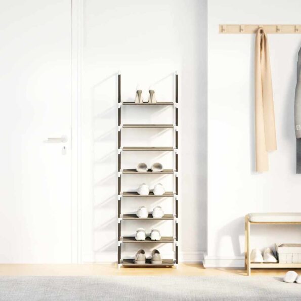 VidaXL Stojan na topánky 8-vrstvový čierny 44x28x145 cm netkaná látka – Obrázok 4