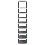 VidaXL Stojan na topánky 8-vrstvový čierny 44x28x145 cm netkaná látka – Obrázok 6