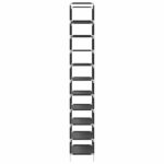 VidaXL Stojan na topánky 10-vrstvový čierny 44x28x180 cm netkaná látka – Obrázok 6