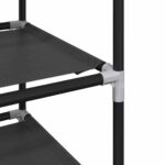 VidaXL Stojan na topánky 10-vrstvový čierny 44x28x180 cm netkaná látka – Obrázok 7