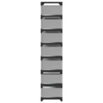 VidaXL Stojan na topánky 8-vrstvový sivý 54x28x124 cm netkaná látka – Obrázok 6