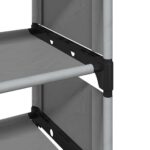 VidaXL Stojan na topánky 10-vrstvový sivý 54x28x158 cm netkaná látka – Obrázok 7