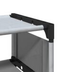 VidaXL Stojan na topánky 10-vrstvový sivý 54x28x158 cm netkaná látka – Obrázok 8