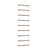 vidaXL Nástenná dekorácia v tvare rebríka 50x150 cm prírodná vetva – Obrázok 2