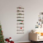 vidaXL Nástenná dekorácia v tvare rebríka 50x150 cm prírodná vetva – Obrázok 3