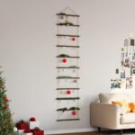 vidaXL Nástenná dekorácia v tvare rebríka 50x200 cm prírodná vetva – Obrázok 3