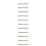 vidaXL Nástenná dekorácia v tvare rebríka 50x200 cm prírodná vetva – Obrázok 4