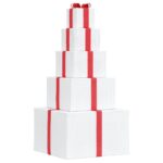 vidaXL Vianočná dekorácia Darčeková krabička 250 LED diód Teplá biela